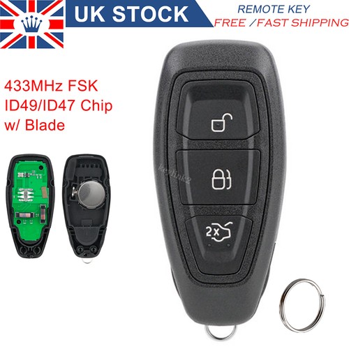 3button remote key fob 433mhz - 3button,