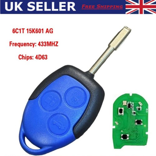 Blue button remote key fob - remote,