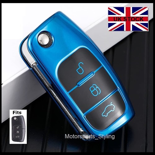 Blue remote key fob cover - remote,