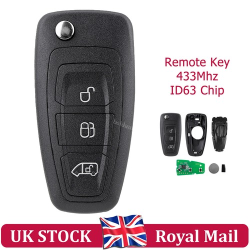 Button flip remote key fob - button,